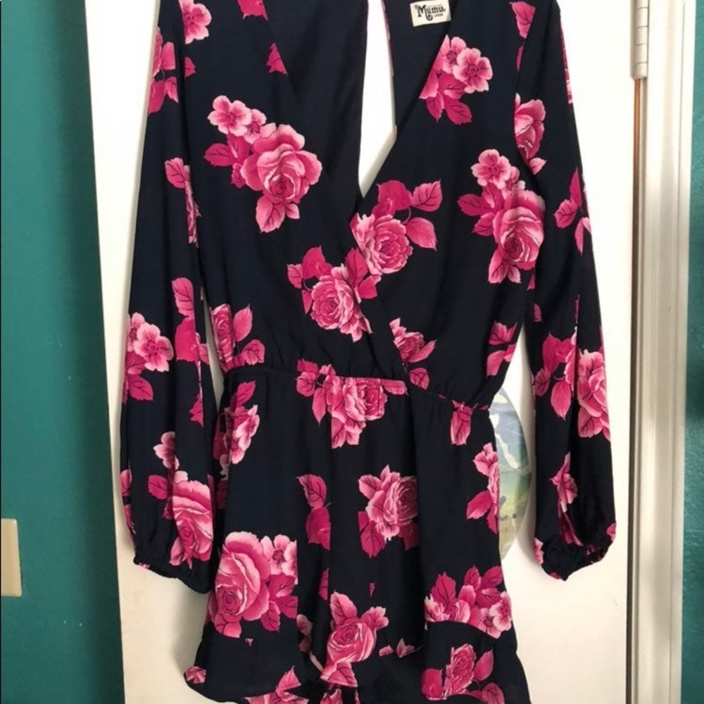 Show Me Your Mumu Rocky Romper in Midnight Rose - Picture 4 of 7